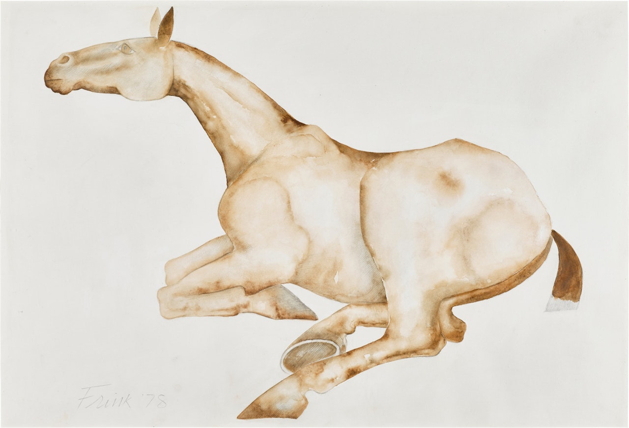 Lying Down Horse by Elisabeth Frink