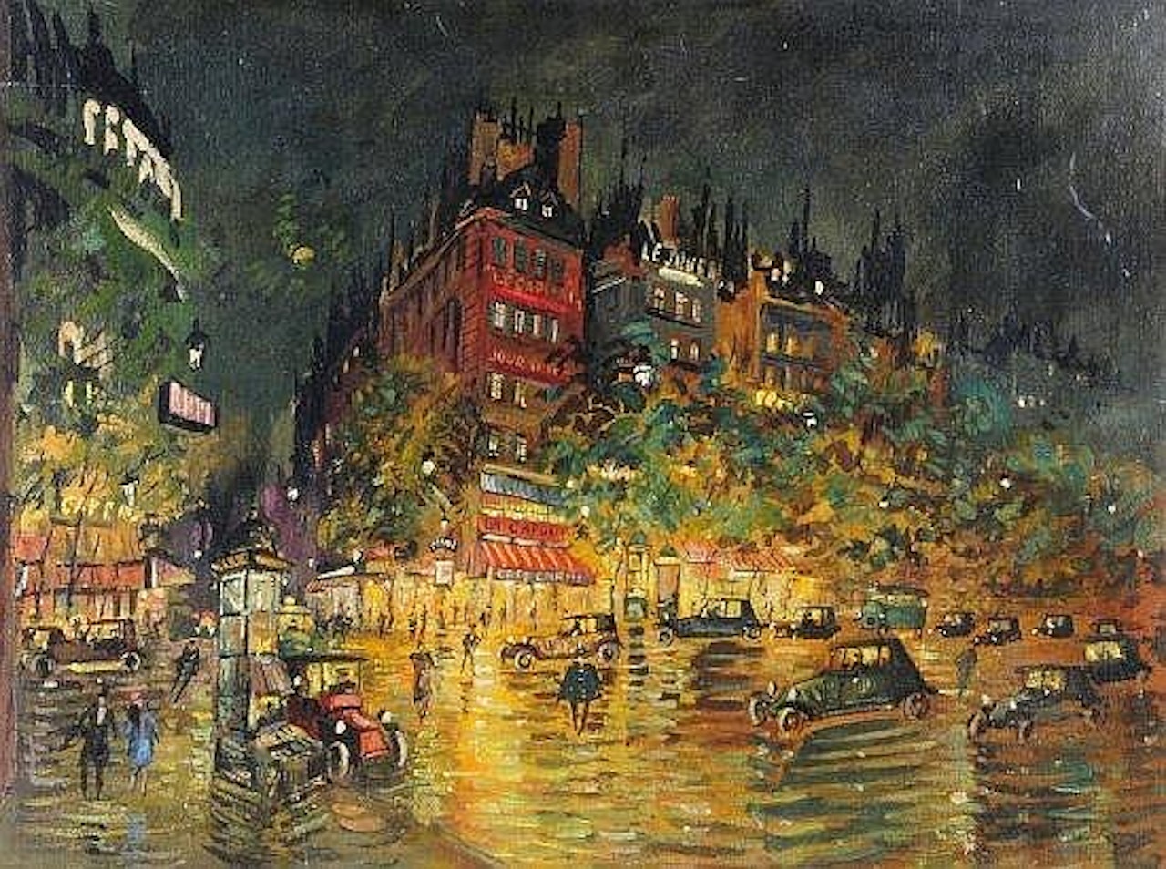 Paris la nuit by Konstantin Alekseevich Korovin