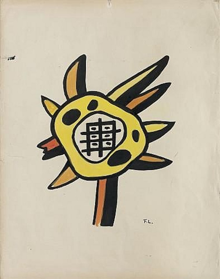Le tournesol, étude by Fernand Leger