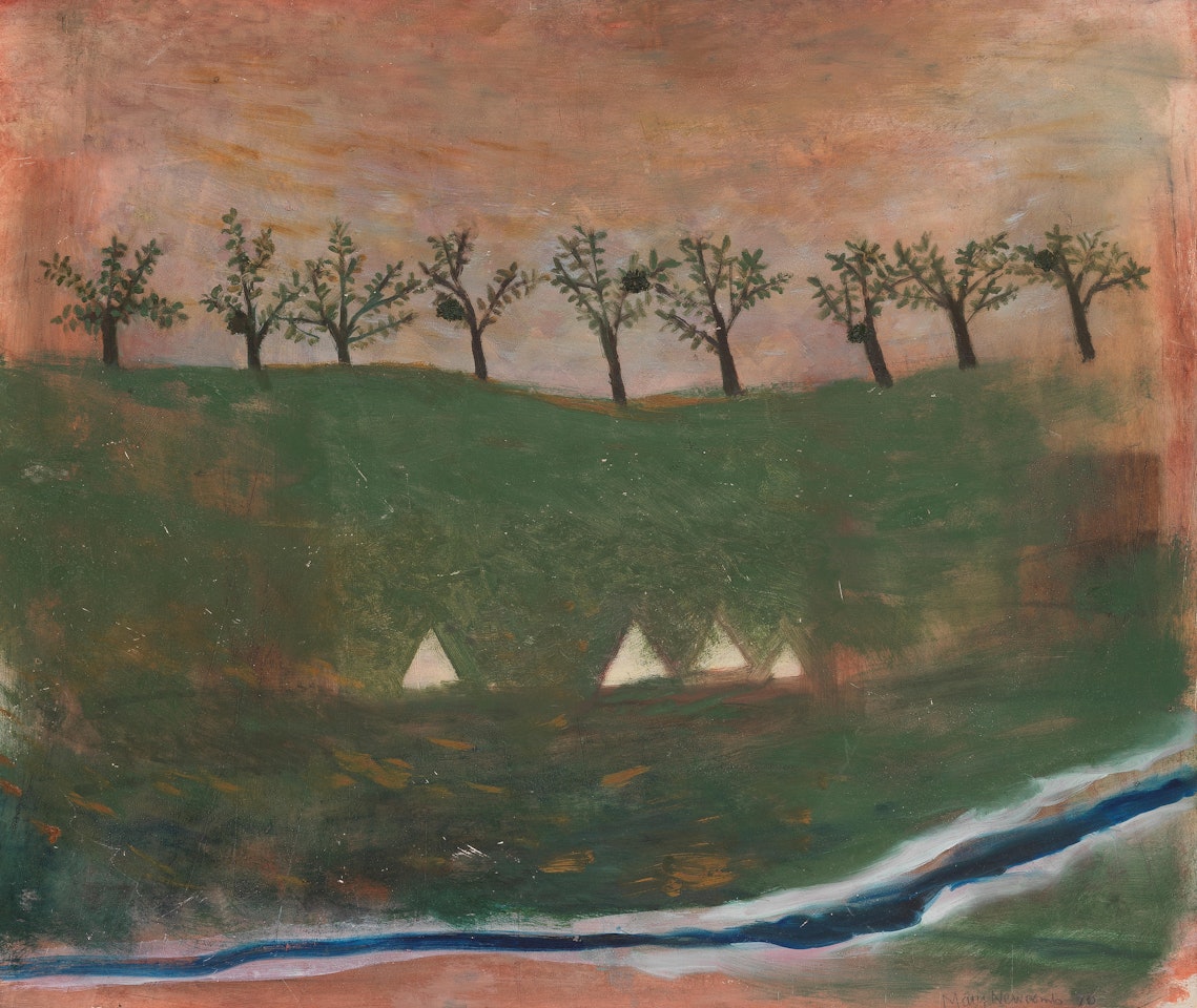 Trees with Mistletoe, Brittany by Mary Newcomb