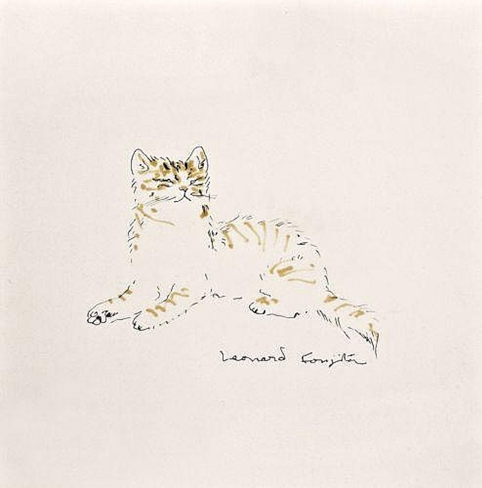 Chat tigre by Leonard Tsuguharu Foujita