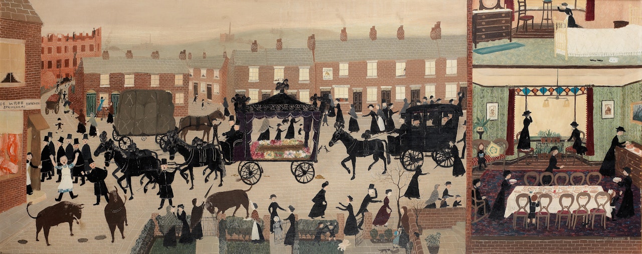 Uncle Tom's Funeral Procession by Helen Bradley