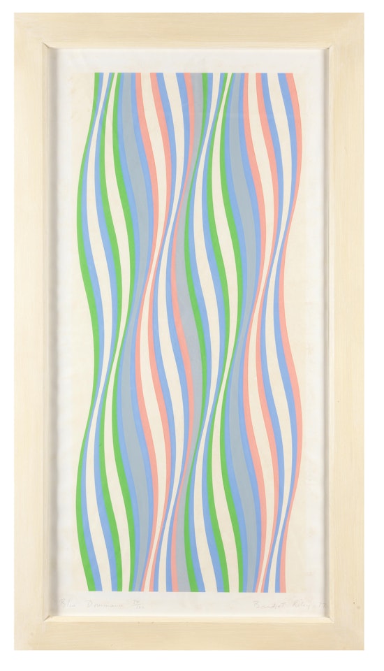 Blue Dominance by Bridget Riley