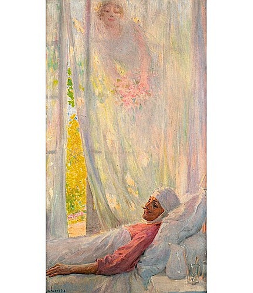 En pensant a ma fiancee by Georges Antoine Rochegrosse