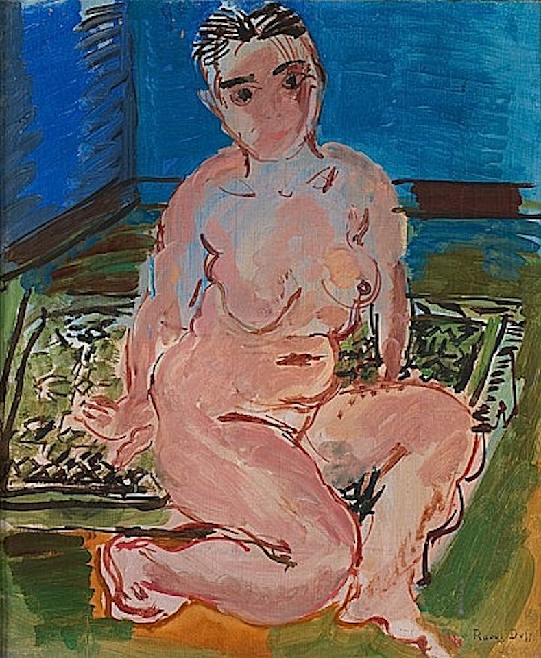 Nu assis by Raoul Dufy