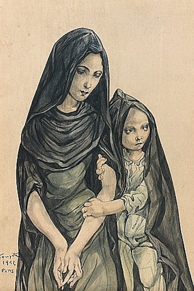 Mère et enfant by Leonard Tsuguharu Foujita