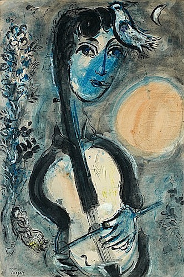 Le violoncelliste by Marc Chagall