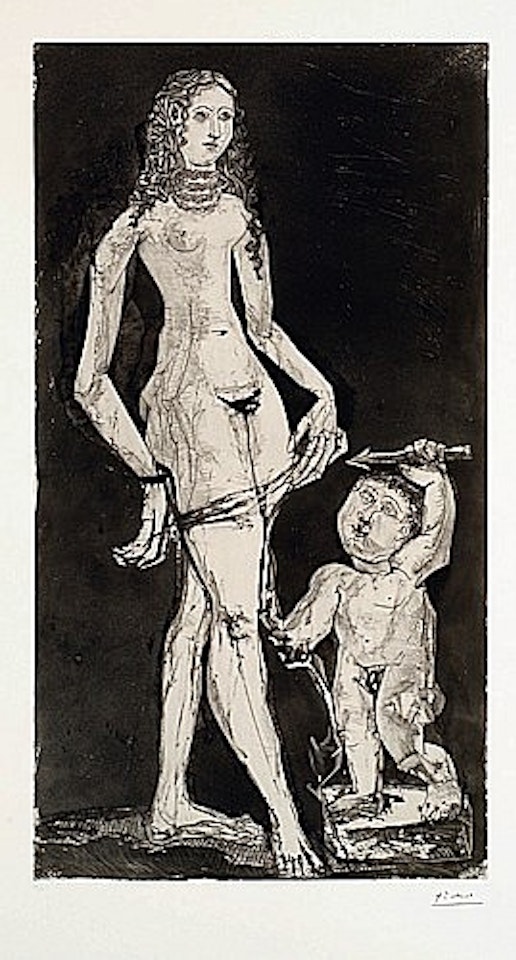 VENUS ET L'AMOUR, d'après CRANACH by Pablo Picasso