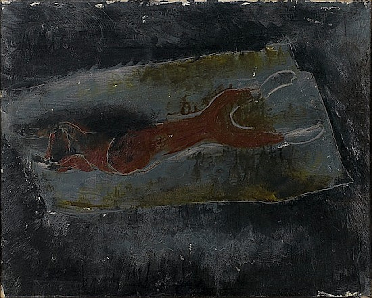 Le lapin ecorché by Jean Fautrier