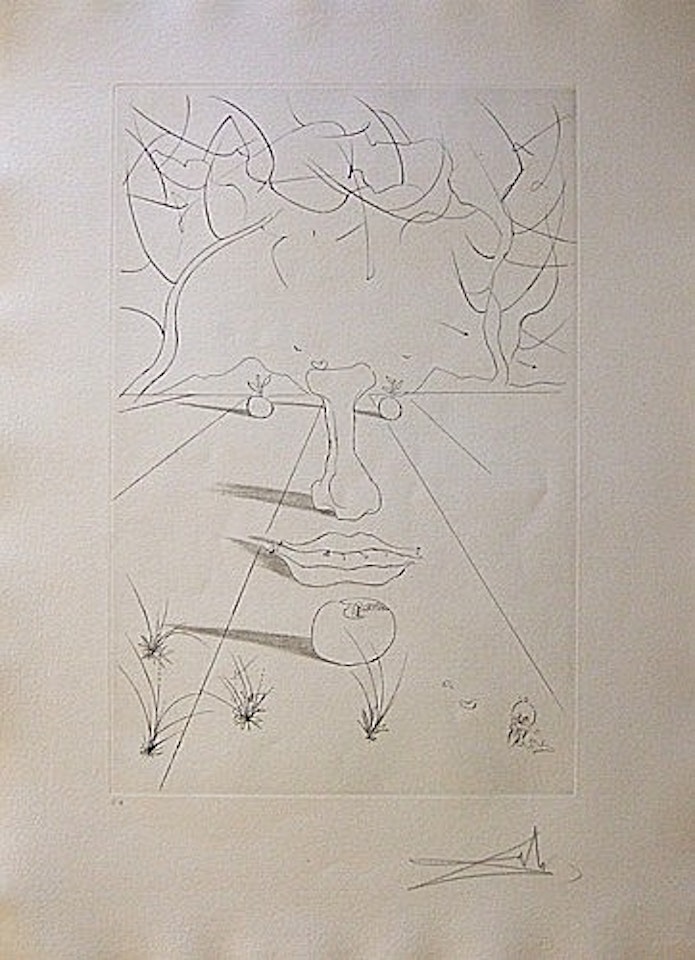 VISAGE SURREALISTE, by Salvador Dali