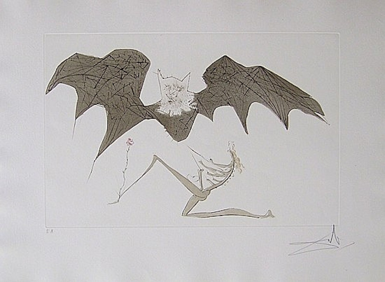 L'ANGE DE LA MELANCOLIE by Salvador Dali