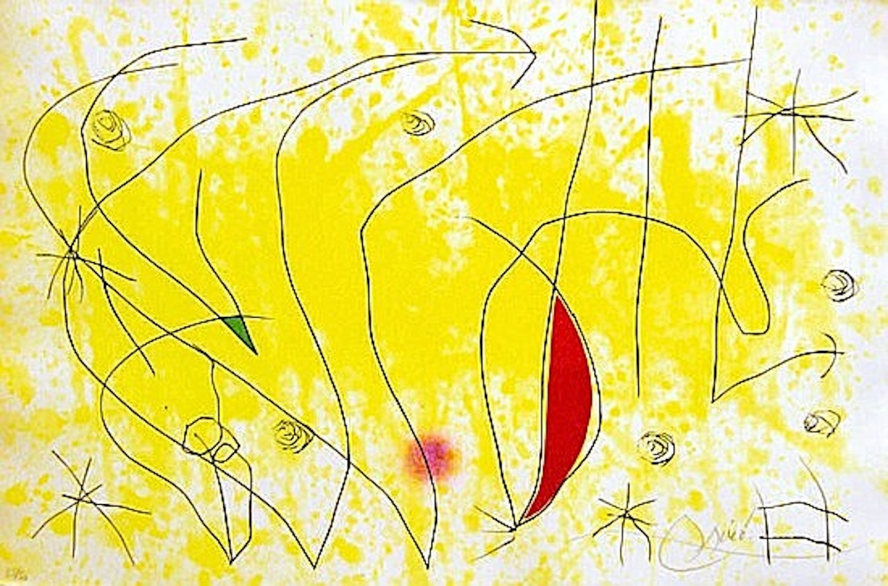 L'ISSUE DEROBEE - 1 planche, by Joan Miró
