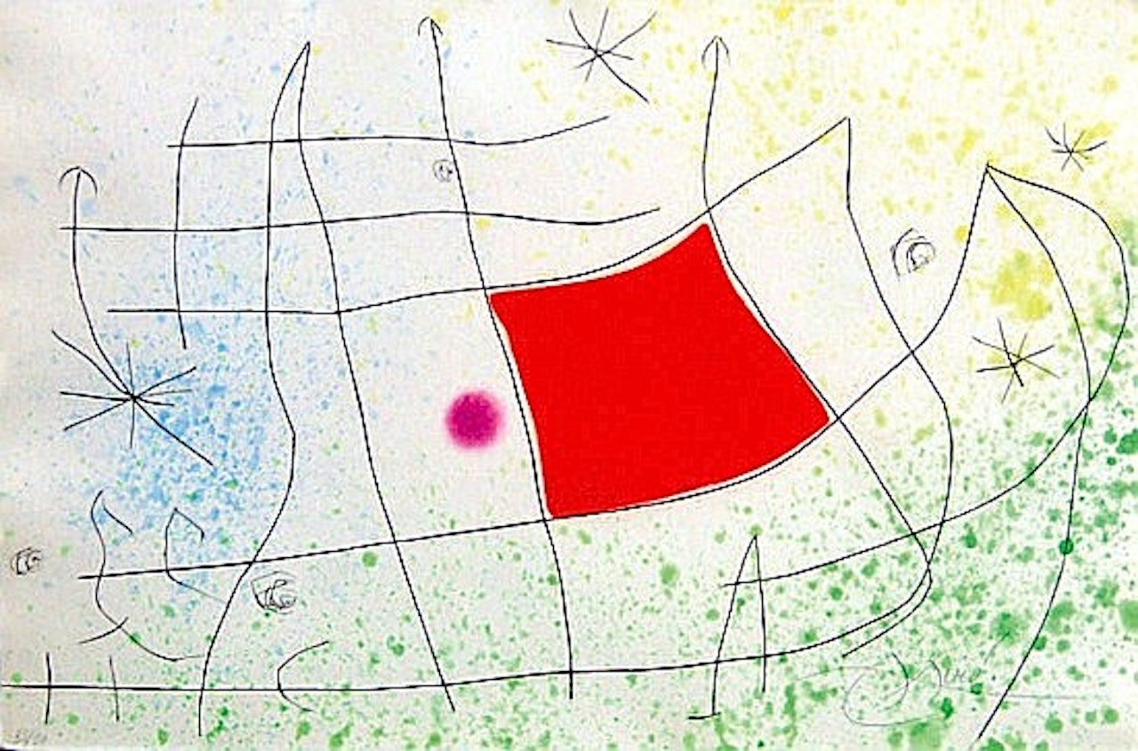 L'ISSUE DEROBEE - 1 planche by Joan Miró