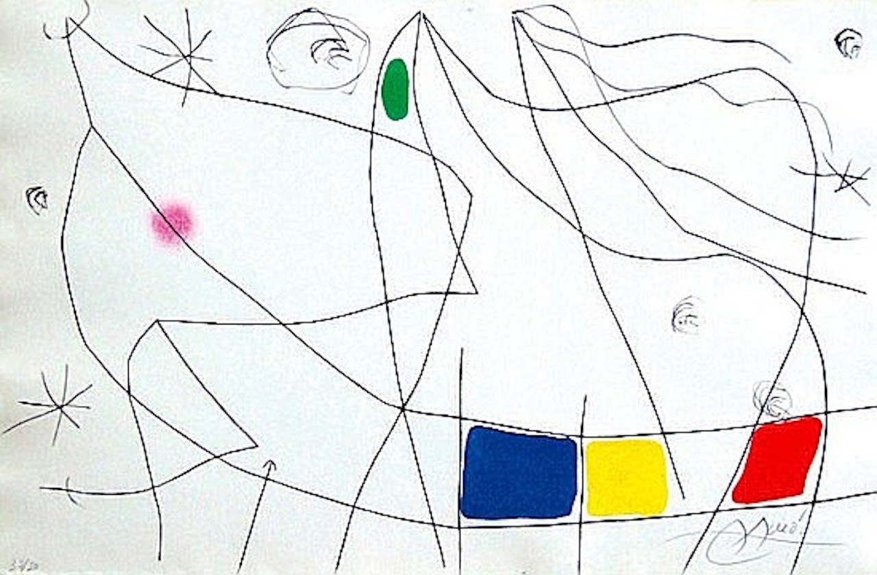 L'ISSUE DEROBEE - 1 planche, by Joan Miró