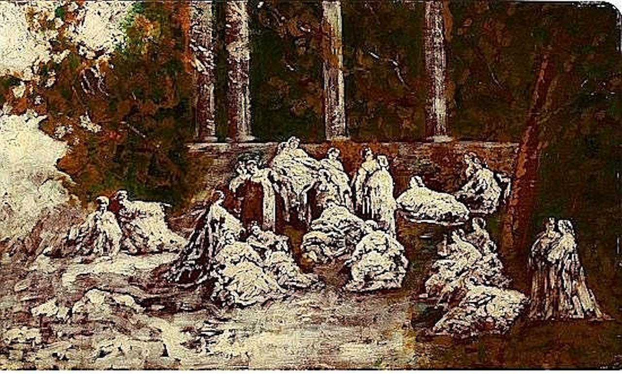 Rendez-vous des élégantes by Adolphe Monticelli