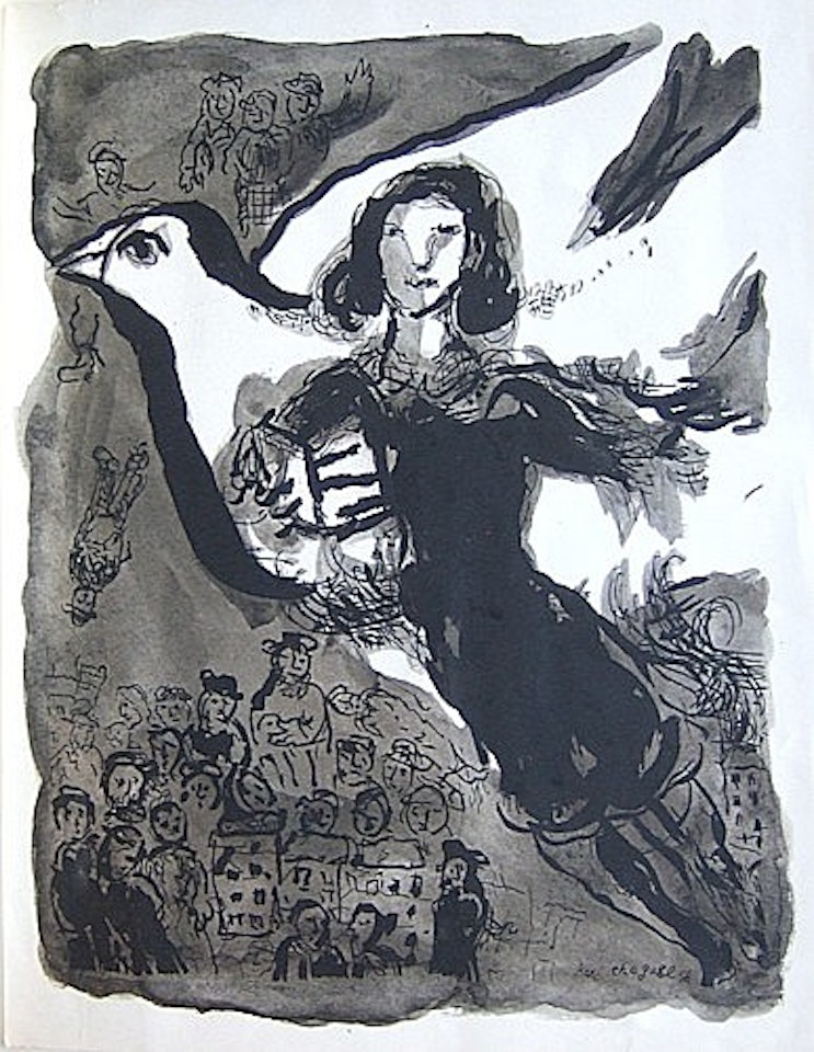 THE HARD DESIRE TO LAST Sl (Paris) by Marc Chagall