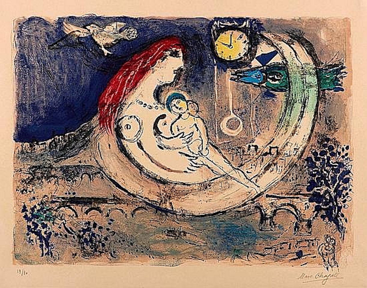 BLUE LANDSCAPE by Marc Chagall