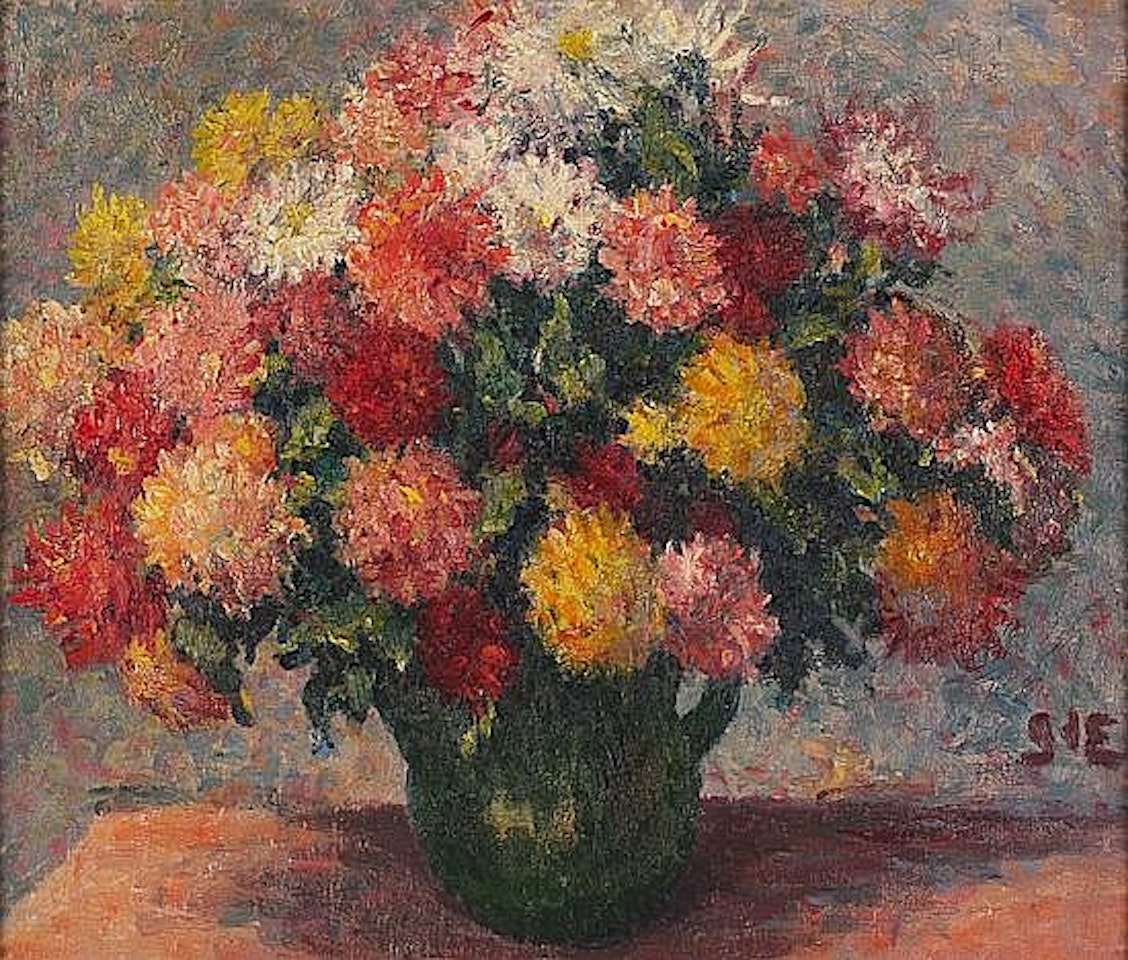 LE BOUQUET DE DALHIAS by Georges d’Espagnat
