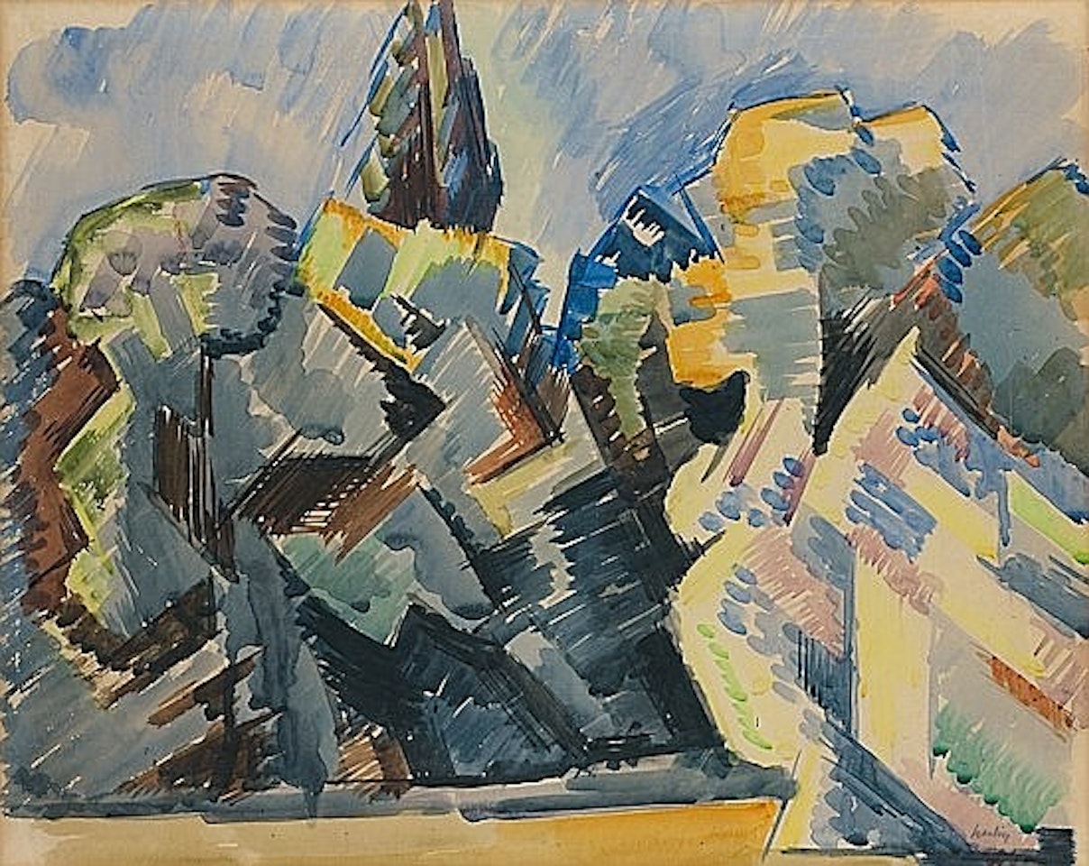 PAYSAGE CUBISTE by Auguste Herbin