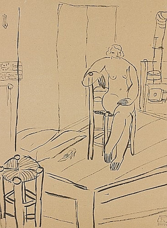 NU DANS L'ATELIER by Sanyu
