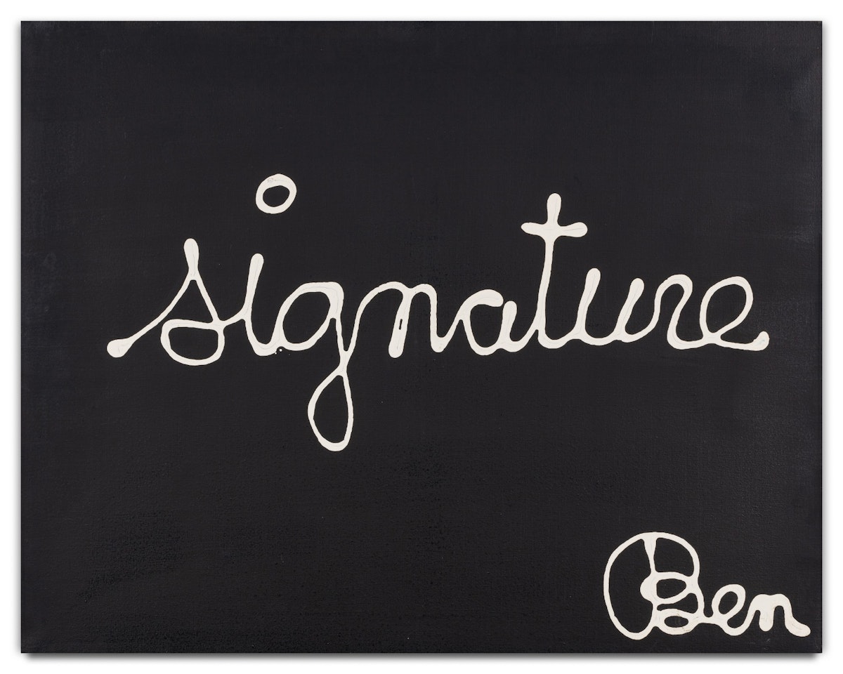 Signature by Ben Vautier