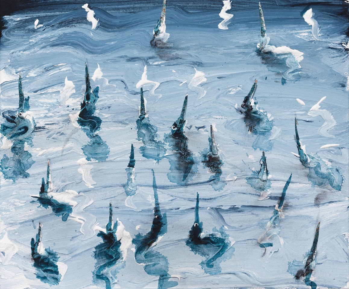 Étude de paysage avec espadon by Miquel Barcelo