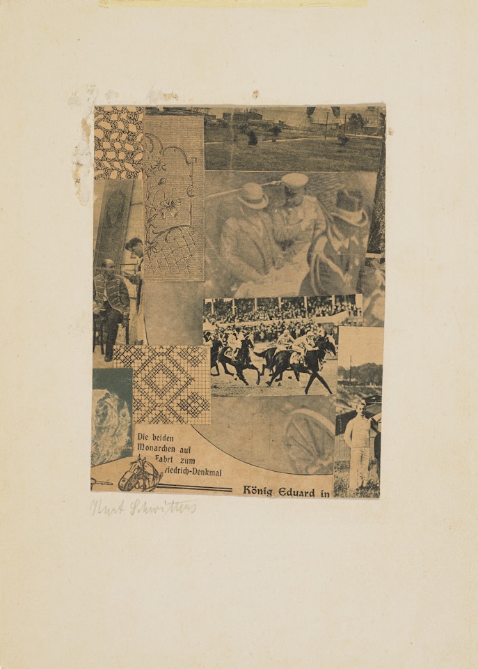 Ohne Titel (Köning Eduard in) by Kurt Schwitters