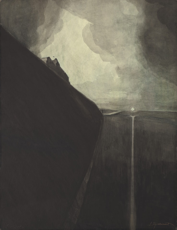 Digue et plage, Chalet Royal et galeries d'Ostende by Léon Spilliaert