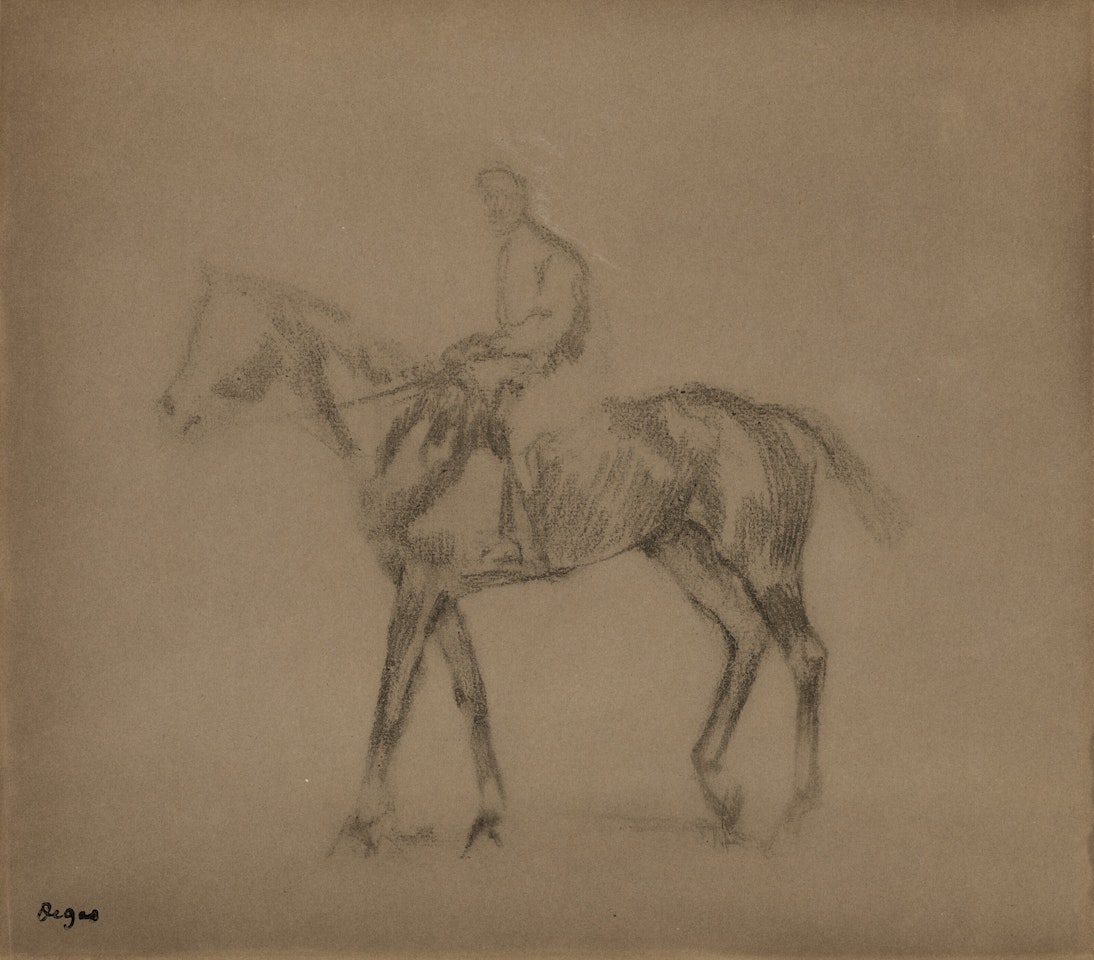 Jockey à cheval by Edgar Degas