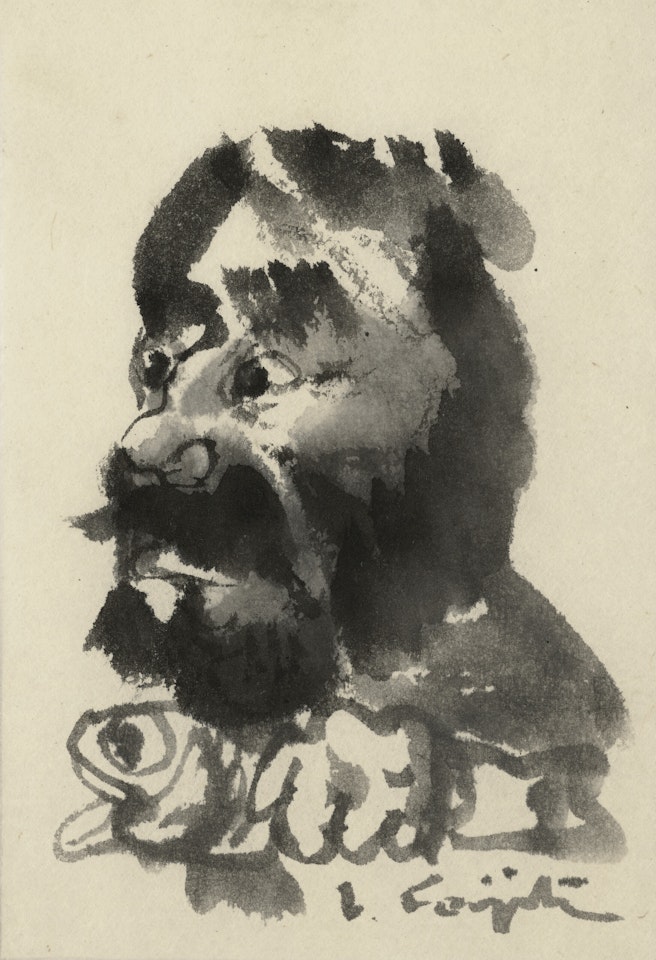 Caricature au poisson by Leonard Tsuguharu Foujita