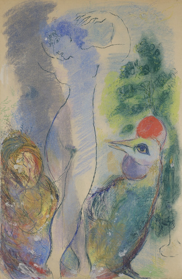 Nu au coq by Marc Chagall