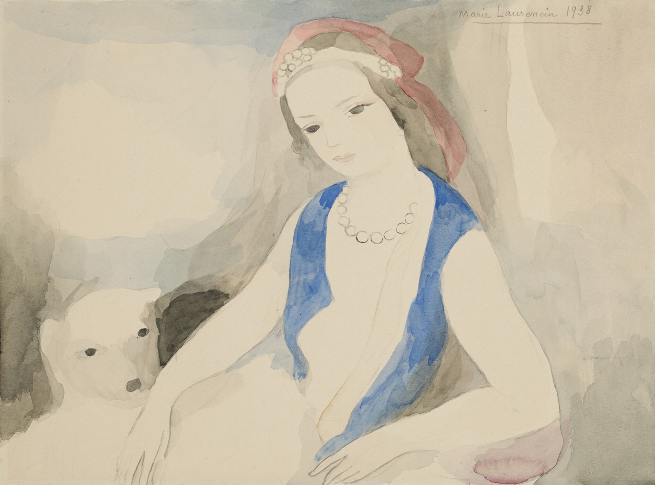 Femme au chien by Marie Laurencin