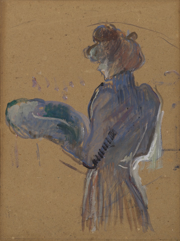 La Modiste, Mademoiselle Margouin by Henri de Toulouse-Lautrec