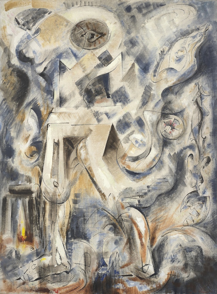 Un Cénotaphe dans les nuages by André Masson