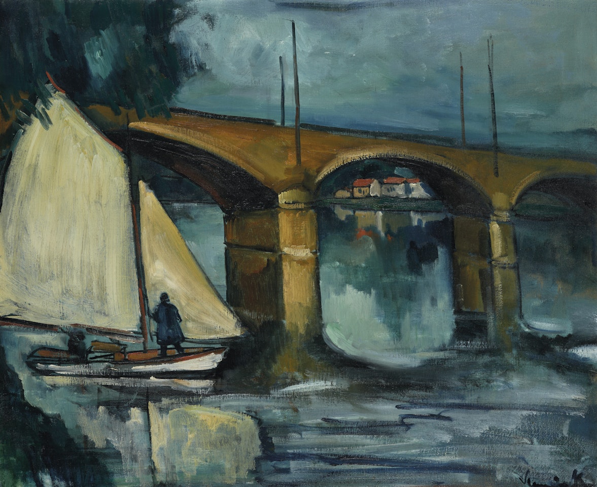Le Pont du chemin de fer à Chatou by Maurice de Vlaminck