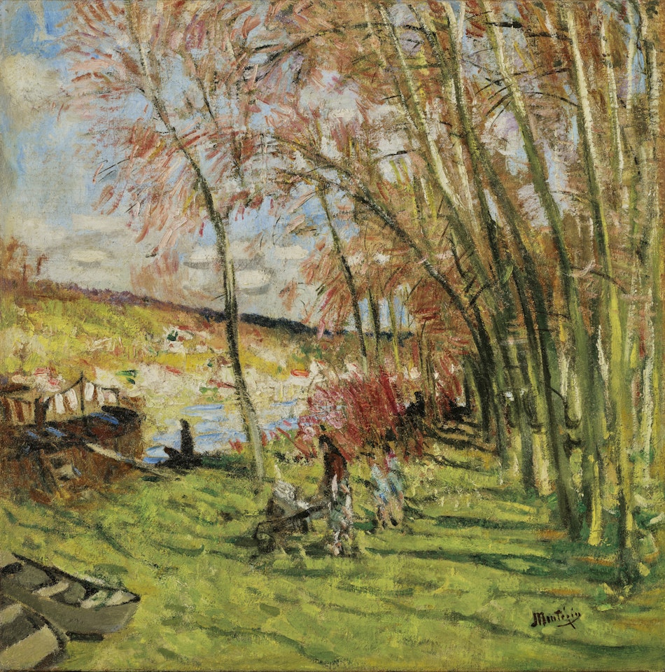 Les Grands Peupliers by Pierre Eugène Montezin