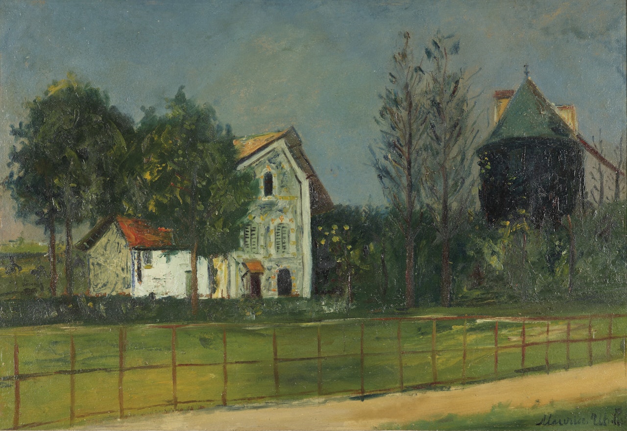 Moulin de Longchamp au Bois de Boulogne by Maurice Utrillo