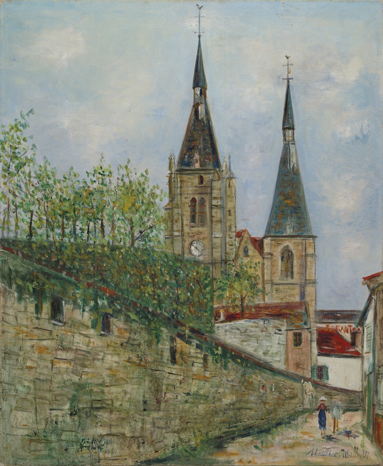 Vue d'église by Maurice Utrillo