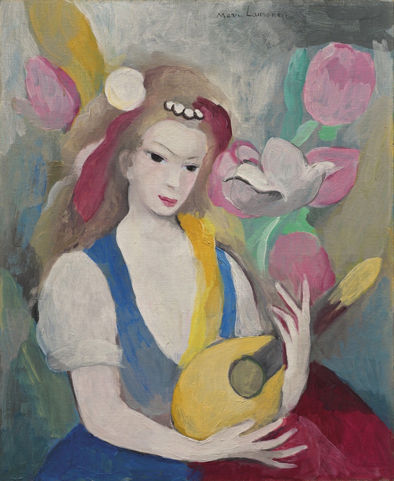Jeune fille à la mandoline by Marie Laurencin
