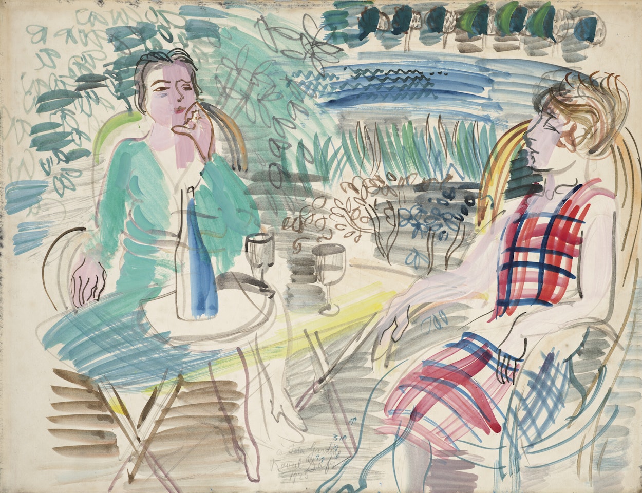 Au jardin by Raoul Dufy