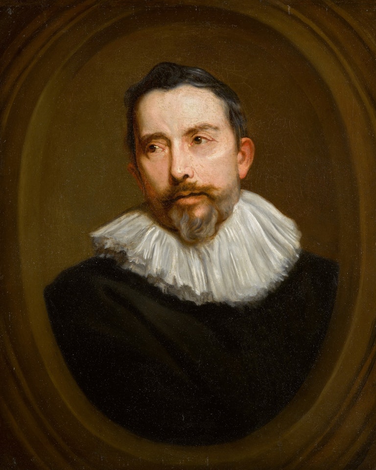 Portrait of a gentleman, bust-length, in a feigned oval by Anthony van Dyck