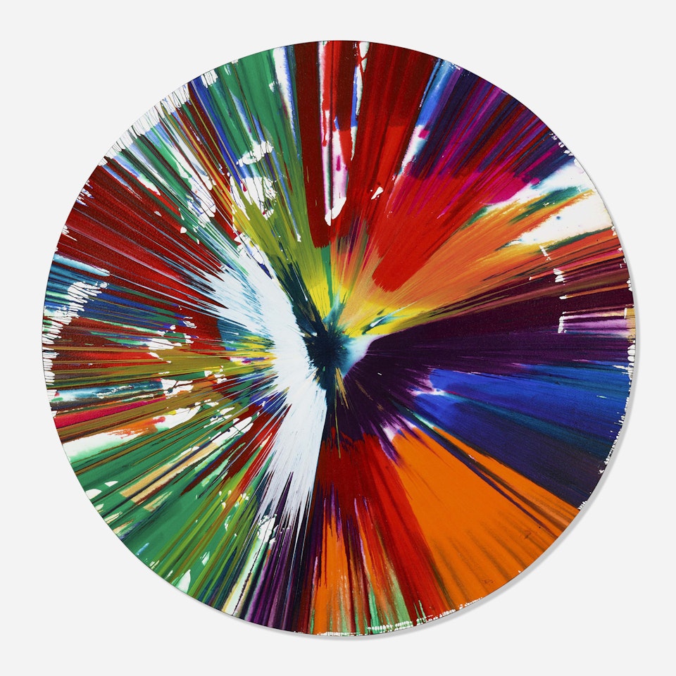 Circle Spin Painting by Damien Hirst