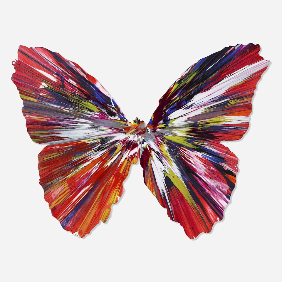 Butterfly Spin Painting by Damien Hirst