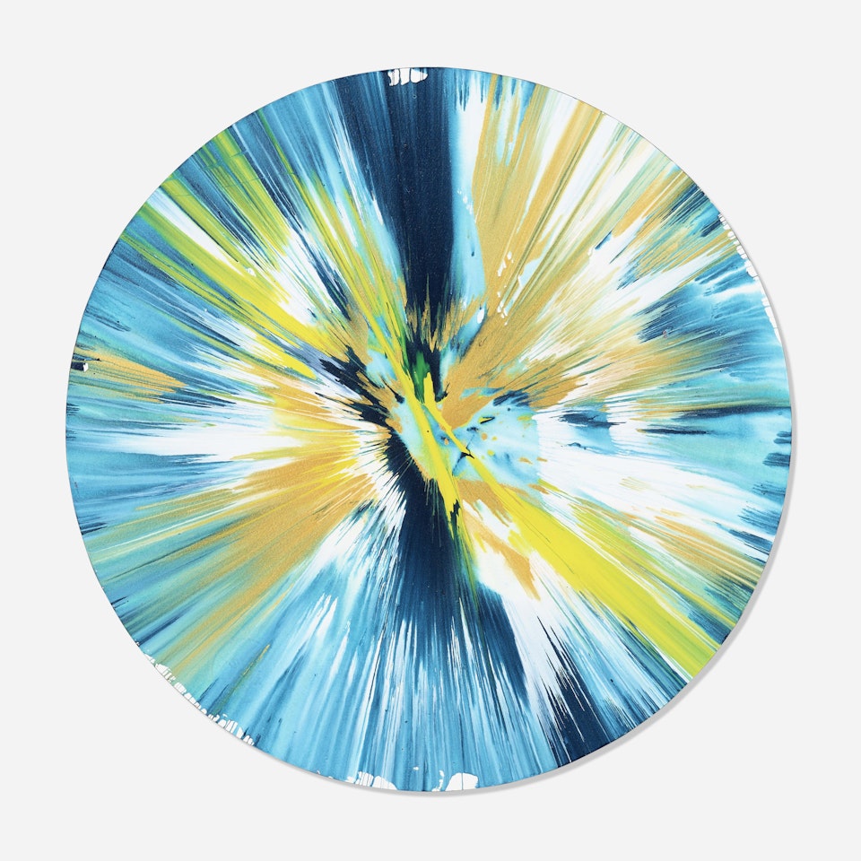 Circle Spin Painting by Damien Hirst