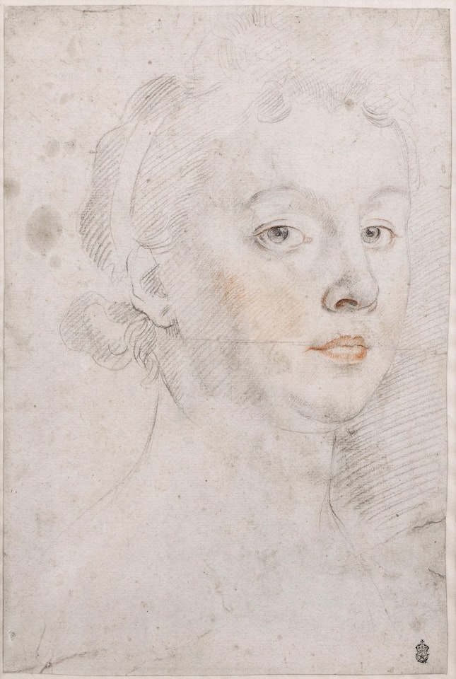 Head of a lady by English School