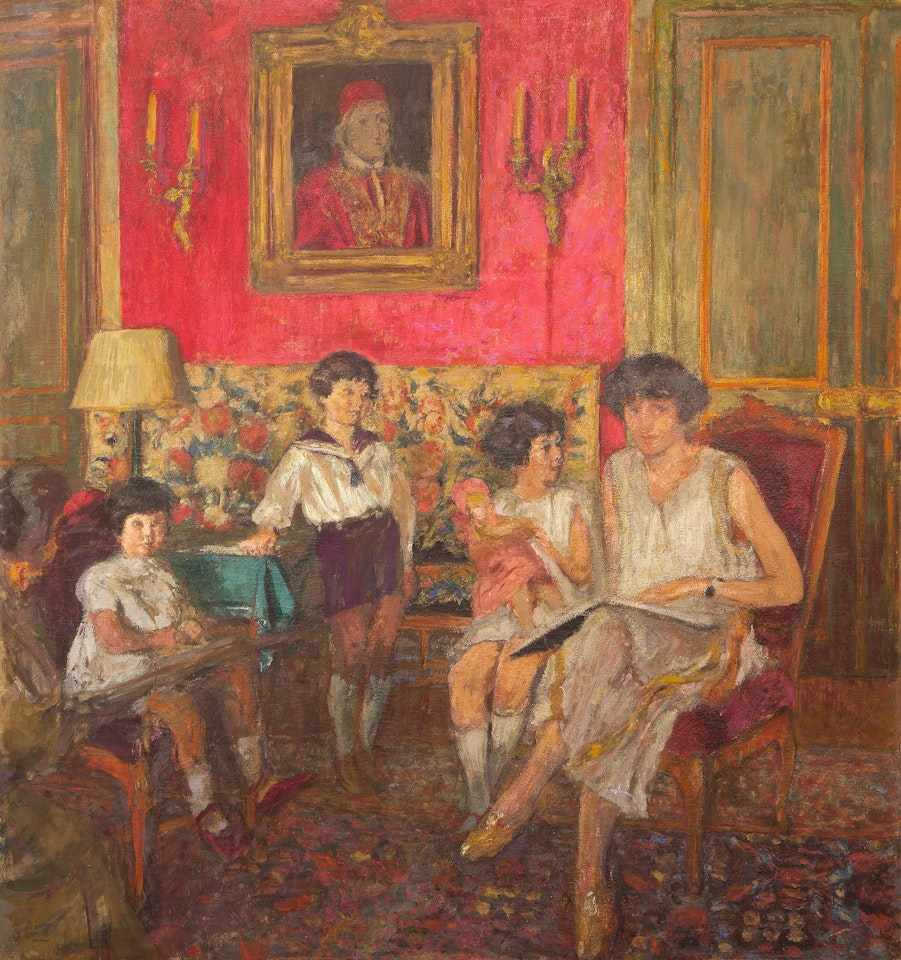 Madame Jean Bloch et ses enfants (première version) by Édouard Vuillard