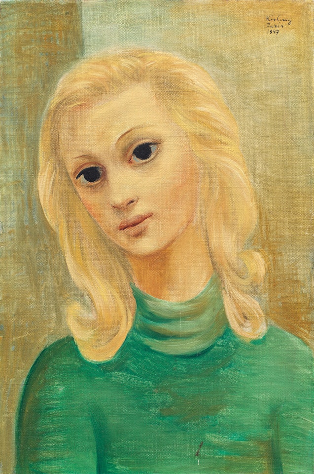 Portrait de jeune fille by Moïse Kisling