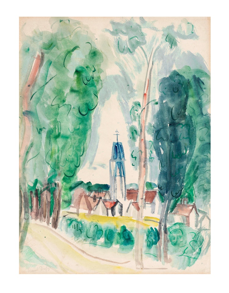 Village dans les arbres by Raoul Dufy