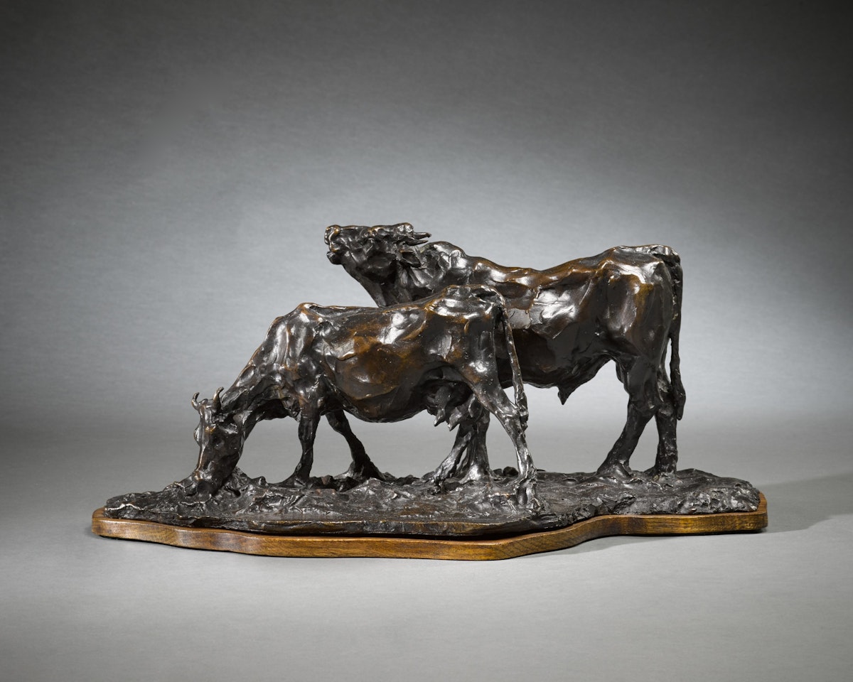 Vache broutant et Taureau meuglant by Rembrandt Bugatti