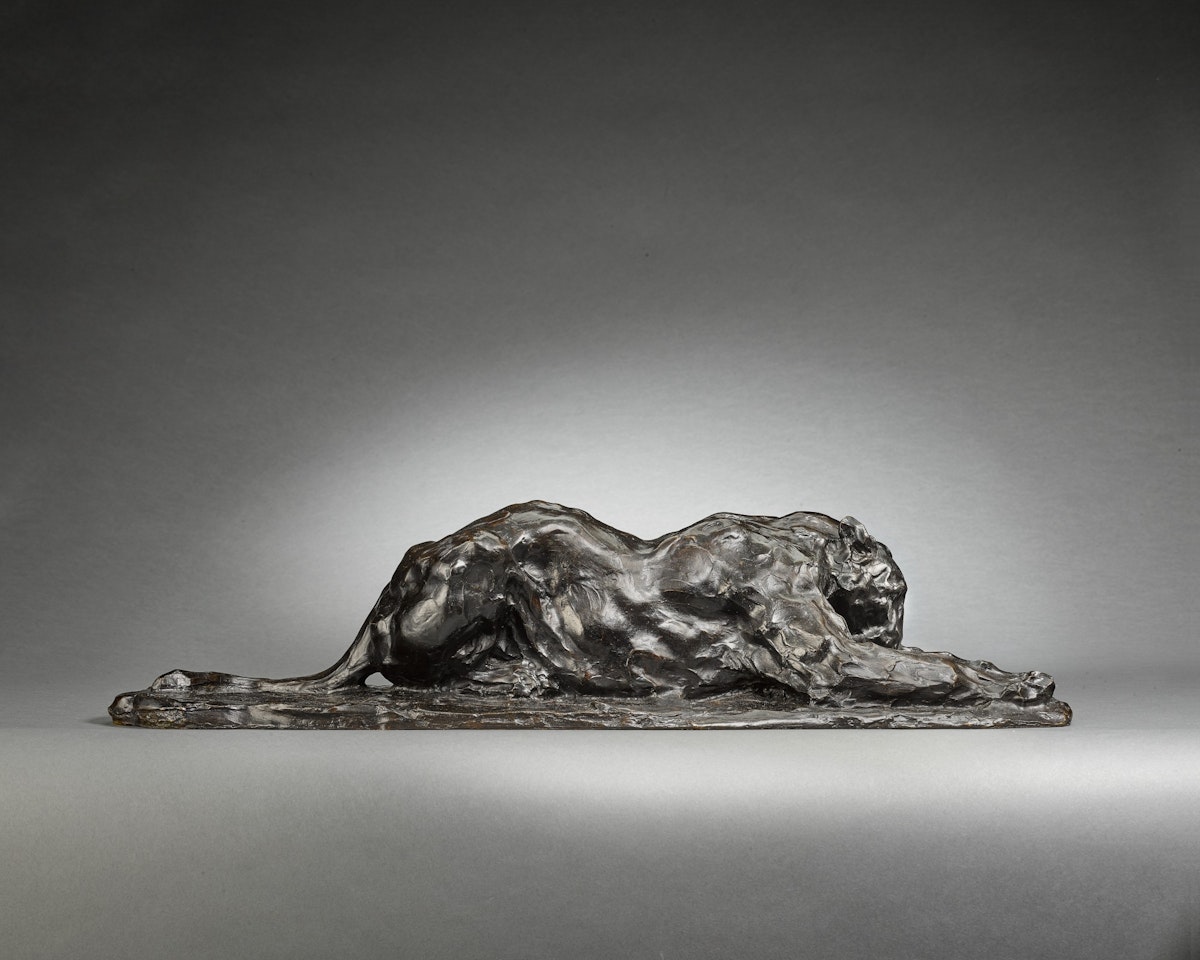 Lionne dévorant by Rembrandt Bugatti